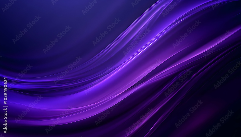 Elegant Purple Waves on Dark Background Elegant Purple Waves on Dark Background
