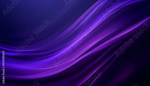 Elegant Purple Waves on Dark Background