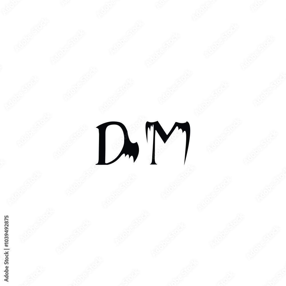 DM monogram logo design letter text name symbol monochrome logotype alphabet character simple logo DM monogram logo design letter text name symbol monochrome logotype alphabet character simple logo