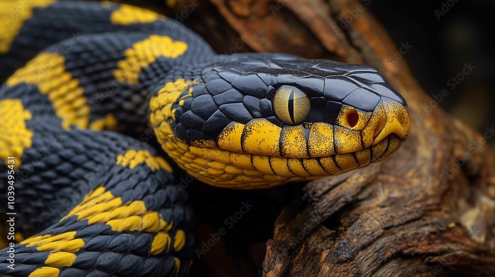 Viper snake closeup face
Viper snake closeup face
