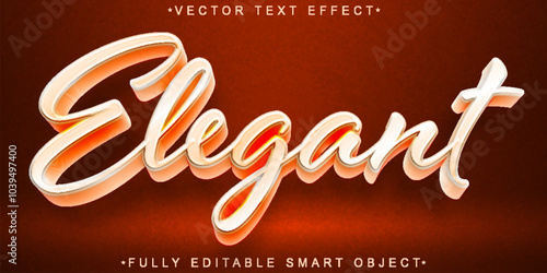 Luxury White Elegant Vector Fully Editable Smart Object Text Effect