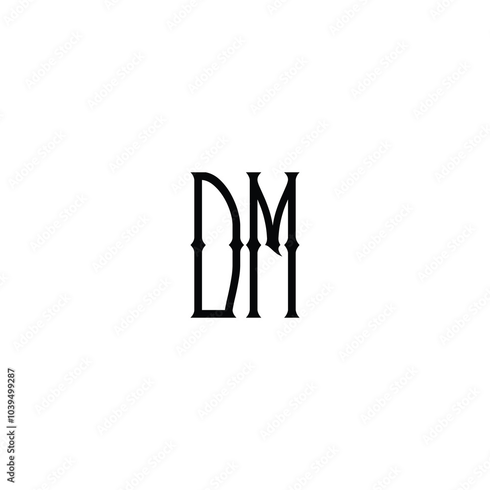 DM monogram logo design letter text name symbol monochrome logotype alphabet character simple logo DM monogram logo design letter text name symbol monochrome logotype alphabet character simple logo