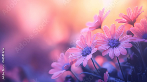 pink cosmos flowers in spring