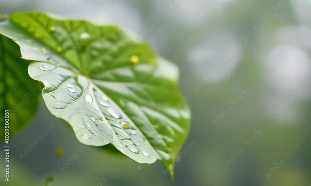 beautiful raindrops on green foliage, capturing nature's beauty beautiful raindrops on green foliage, capturing nature's beauty