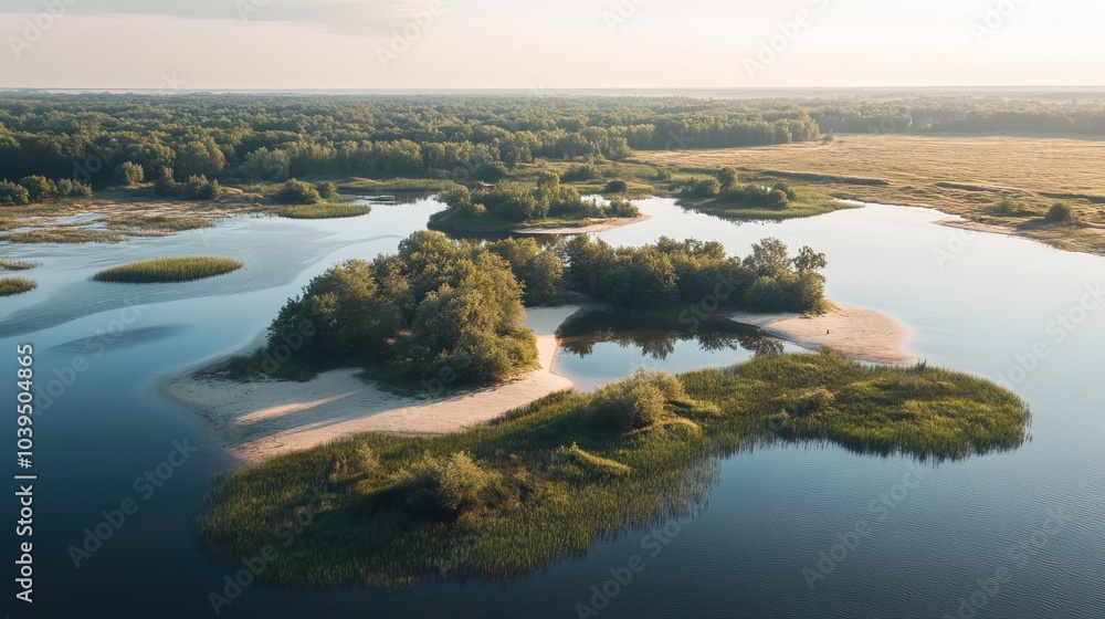 Obraz premium Floating dunes located in Poland.