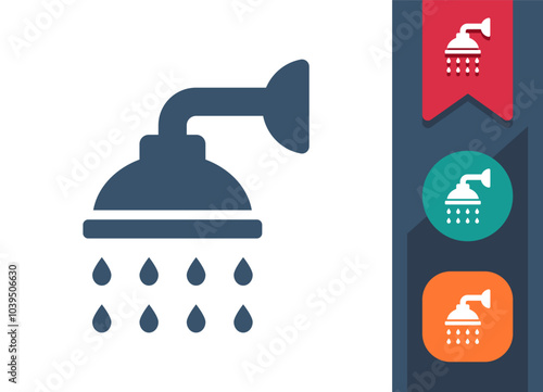 Shower, Shower Head, Showering Icon