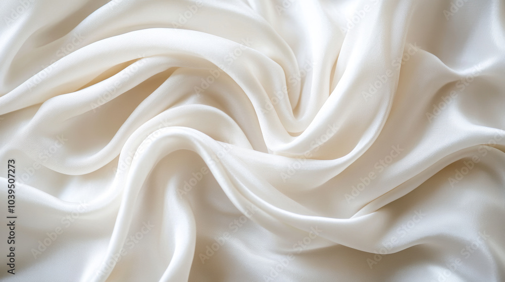 A smooth, white fabric background that looks elegant and luxurious. A smooth, white fabric background that looks elegant and luxurious.