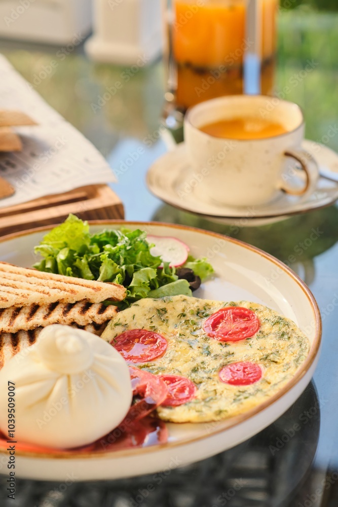 Breakfast at a Café Breakfast at a Café