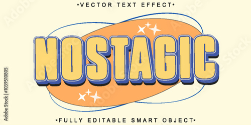 Classic Brown Nostalgic Vector Fully Editable Smart Object Text Effect