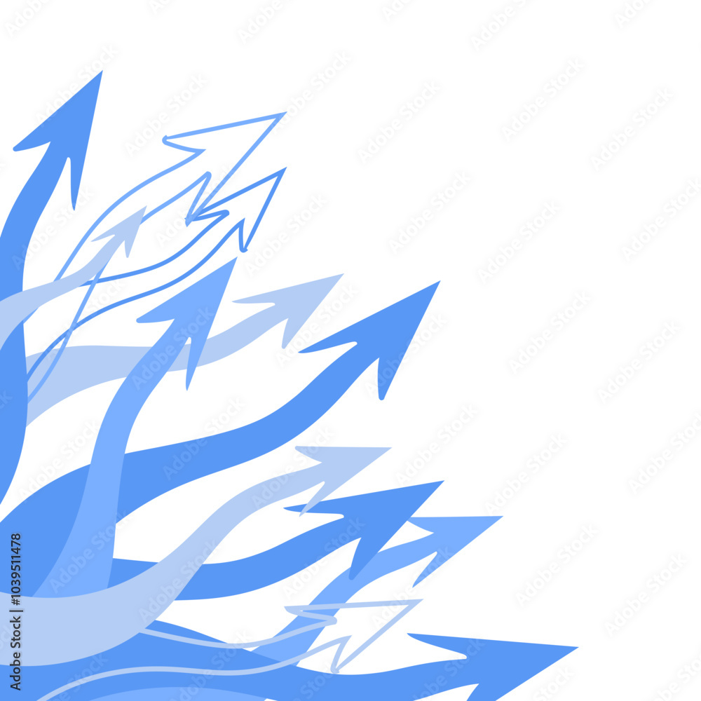 Abstract Arrows Corner Border Abstract Arrows Corner Border