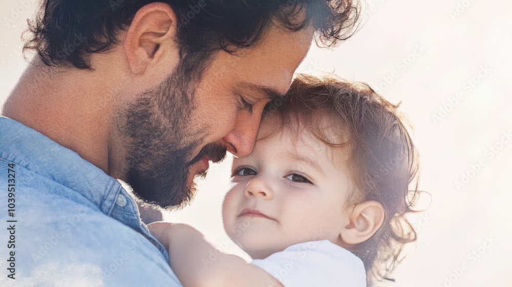 father and baby girl sharing tender moment father and baby girl sharing tender moment