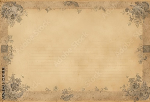 vintage background with flowers