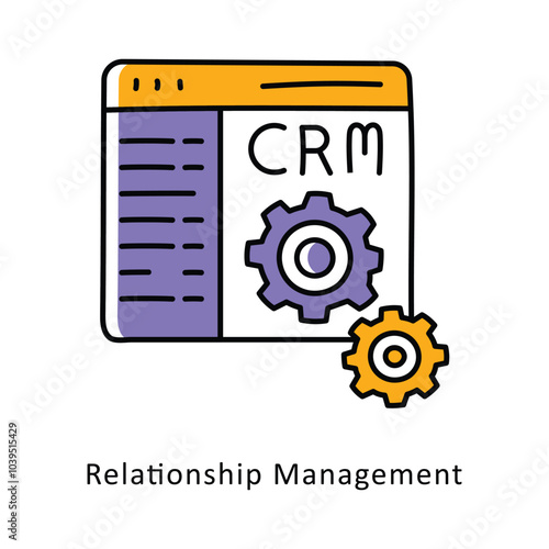 Relationship Management isometric stock illustration. EPS File stock illustration