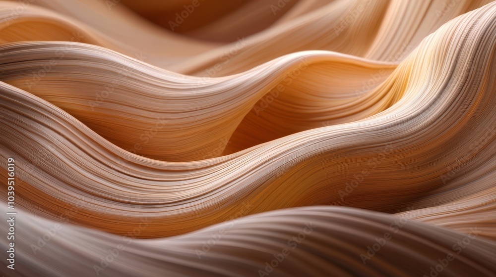 Obraz premium abstract wavy golden background
