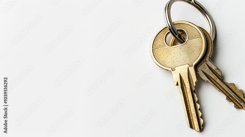 key on white background. key on white background.
