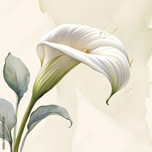 white lily flower
