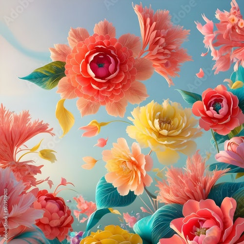 pattern with flowers