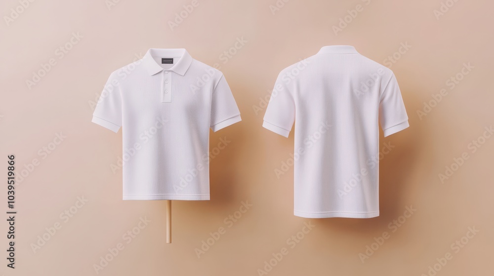 white polo shirt on display white polo shirt on display