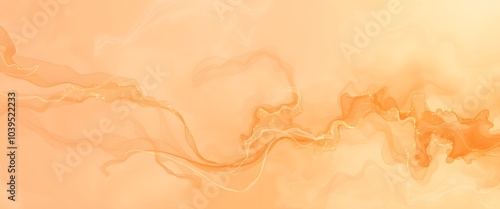 Peach and Gold Galaxy Smoke Swirl Background