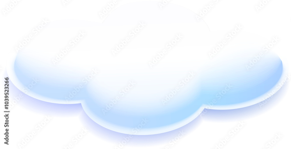 Fototapeta premium 3d Cloud. Cloudscape. Heaven.