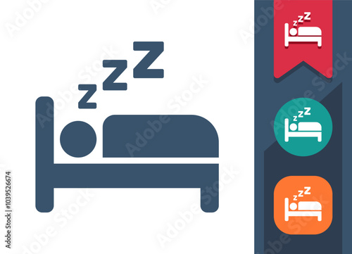 Sleeping, Sleep, Nap Icon