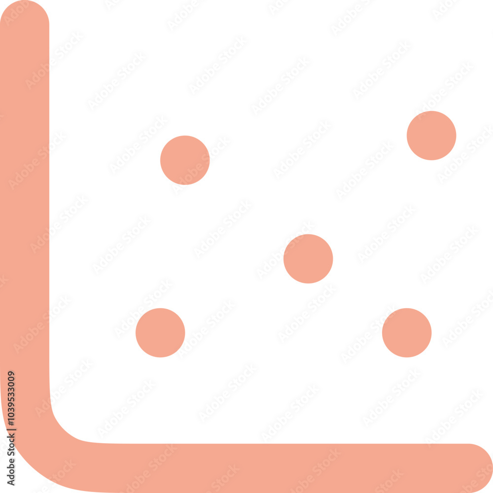 Chart Scatter Icon Logo Design Chart Scatter Icon Logo Design