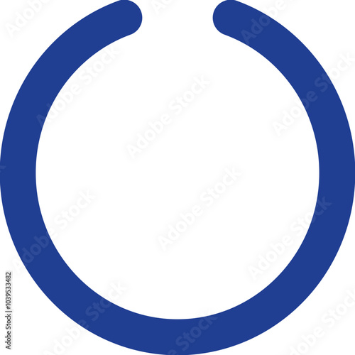 Circle Notch icon logo design