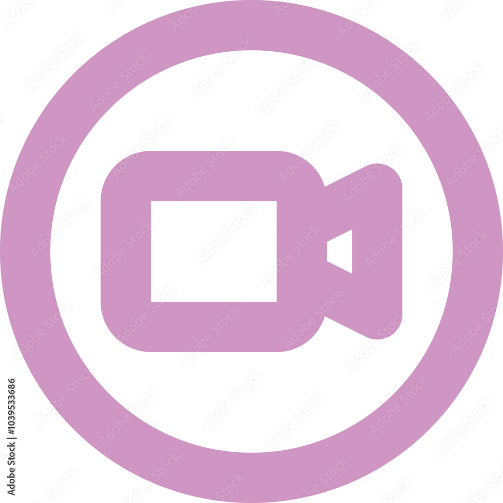 Circle Video icon logo design Circle Video icon logo design