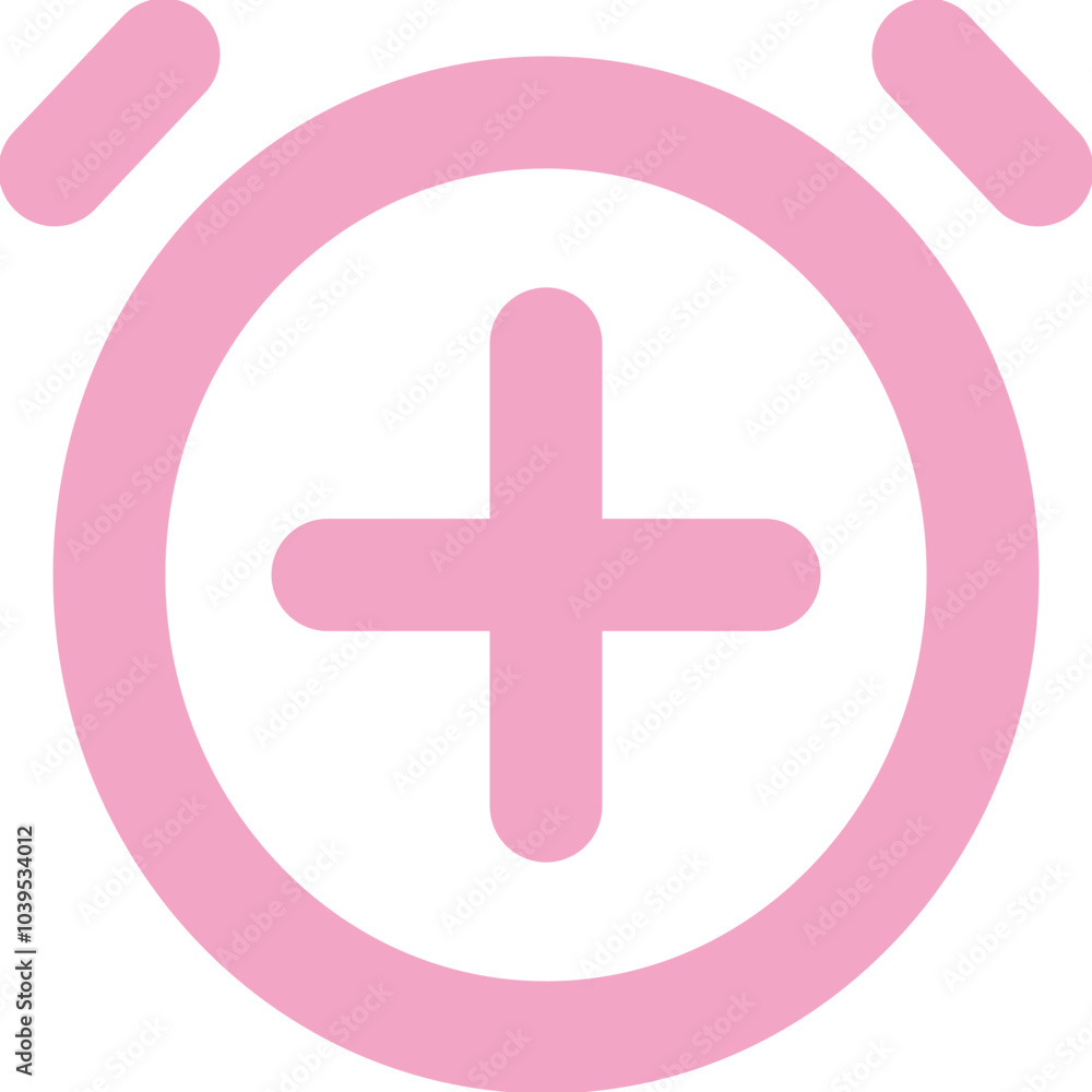 Obraz premium Clock Plus icon logo design