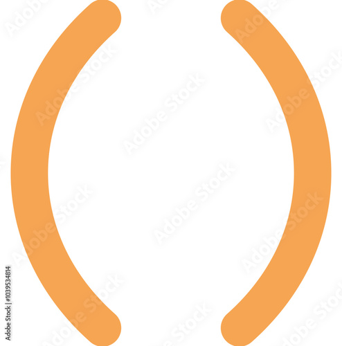 Brackets Round Icon Logo Design