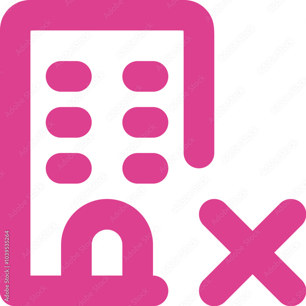 Building Xmark Icon Logo Design Building Xmark Icon Logo Design