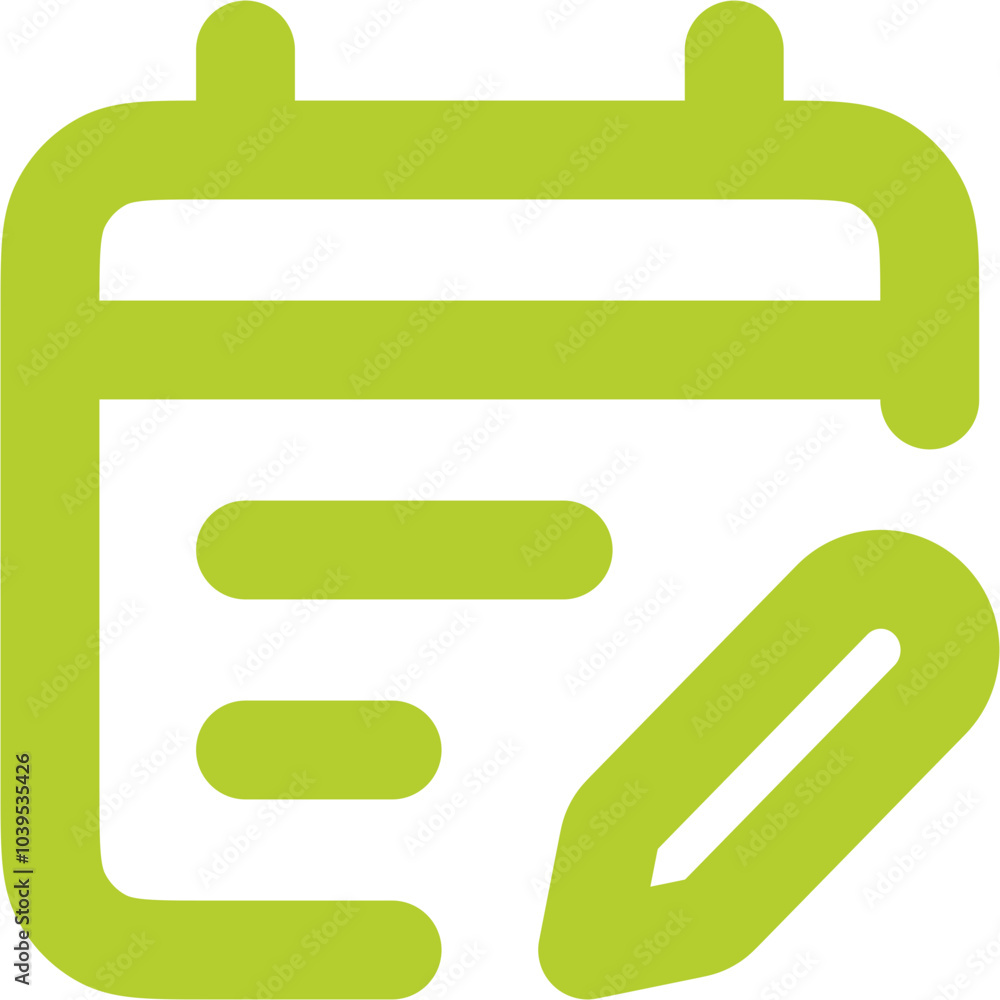 Calendar Lines Pen Icon Logo Design Calendar Lines Pen Icon Logo Design