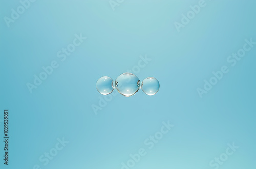 Water droplets and bubbles