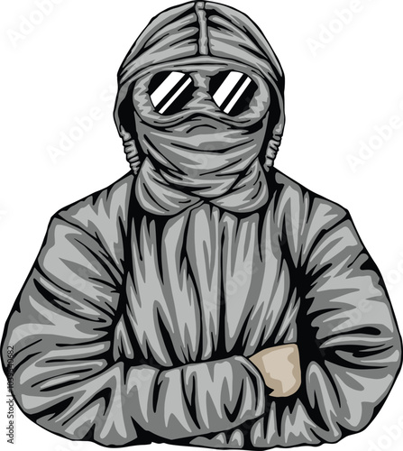 hooligan ultras football fans illustration
