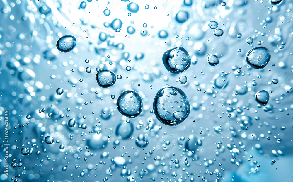 Water droplets and bubbles Water droplets and bubbles