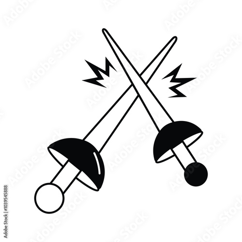 Download this amazing icon of fencing sword, ready for premium use