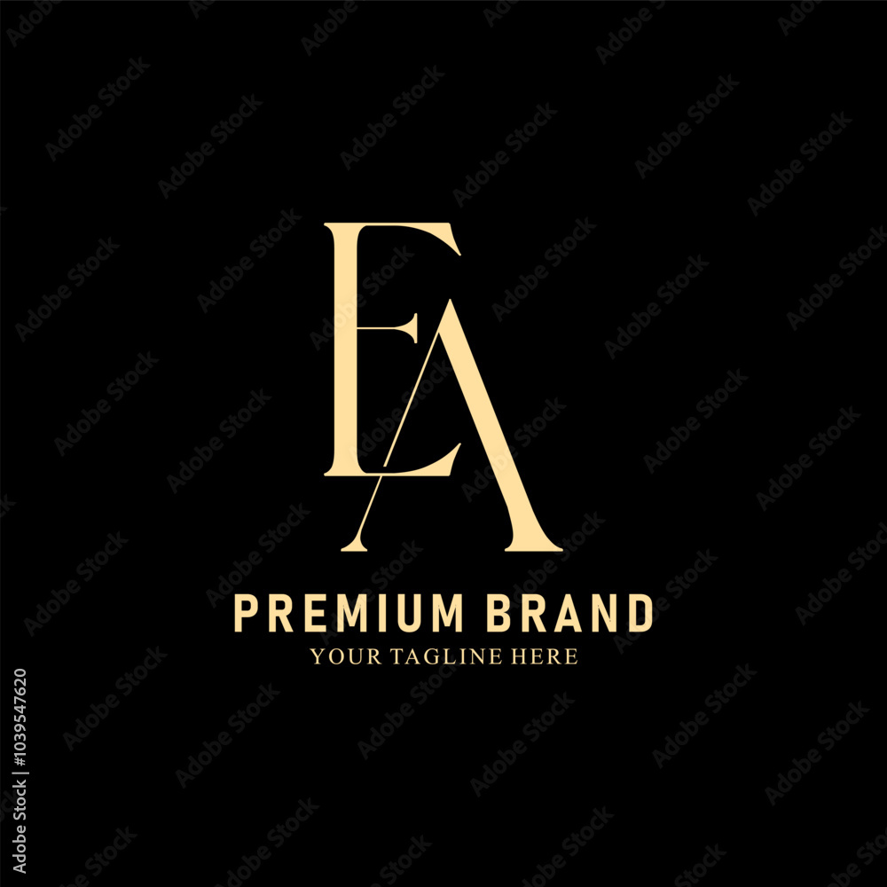 Modern Creative AE Logo Design. icon initial Based Monogram and Letters in Luxury vector
