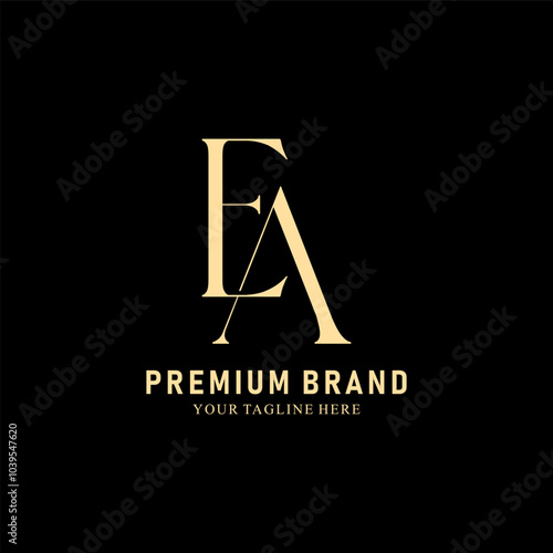 Obraz na płótnie Modern Creative AE Logo Design. icon initial Based Monogram and Letters in Luxury vector w salonie