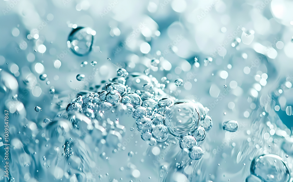 Water droplets and bubbles Water droplets and bubbles