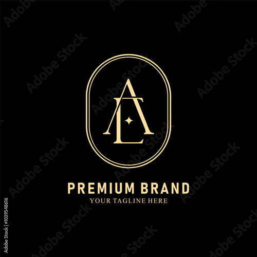 Modern Creative AE Logo Design. icon initial Based Monogram and Letters in Luxury vector