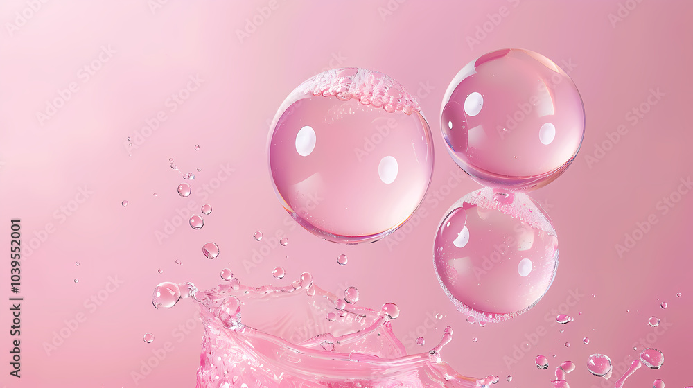 Water droplets and bubbles Water droplets and bubbles