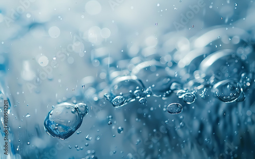 Wallpaper Mural Water droplets and bubbles Torontodigital.ca