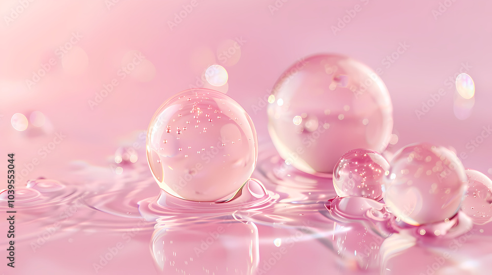Water droplets and bubbles Water droplets and bubbles