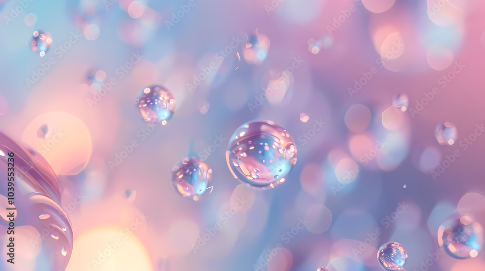 Water droplets and bubbles