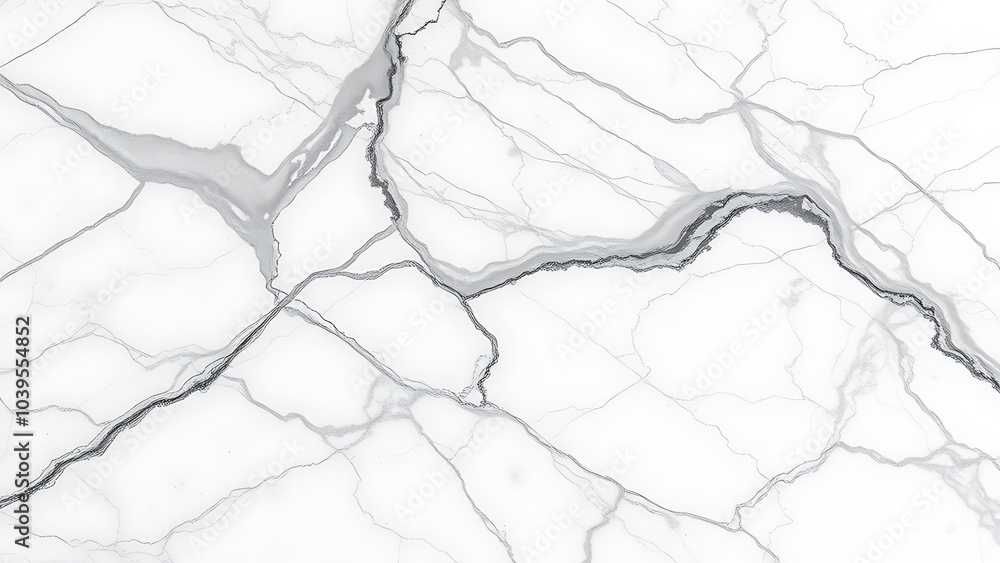 Fototapeta premium White Marble Texture with Grey Veins,