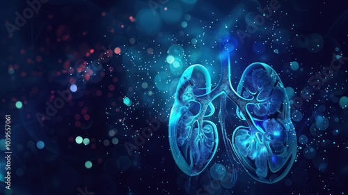 Wallpaper Mural Digital Representation of Human Lungs Torontodigital.ca