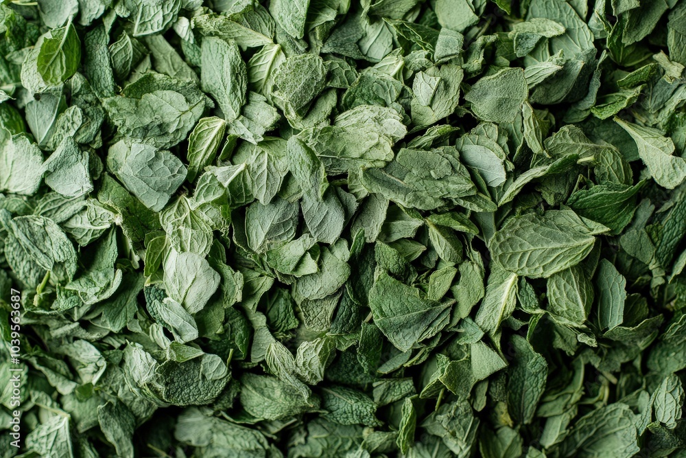 Fototapeta premium Dry Mint Herb and Spice, Fresh Aroma for Food with Antioxidant Benefits