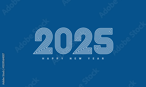 Modern and Stylish New Year 2025 Greeting