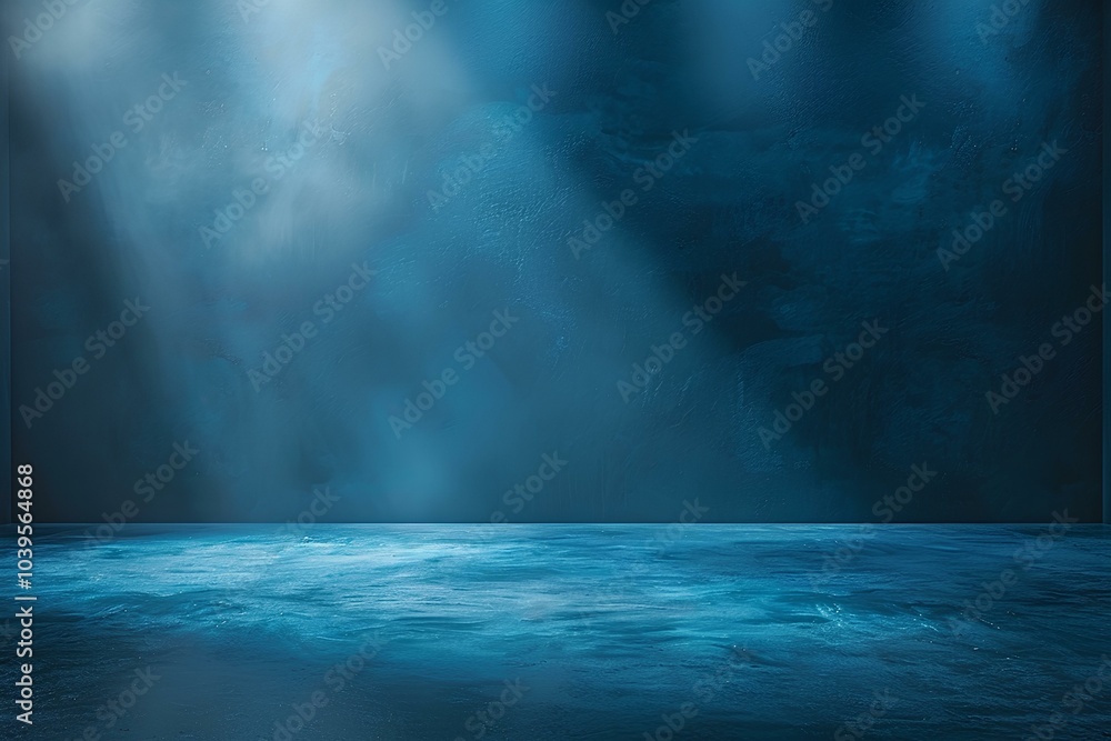 An empty room with light coming from the ceiling An empty room with light coming from the ceiling