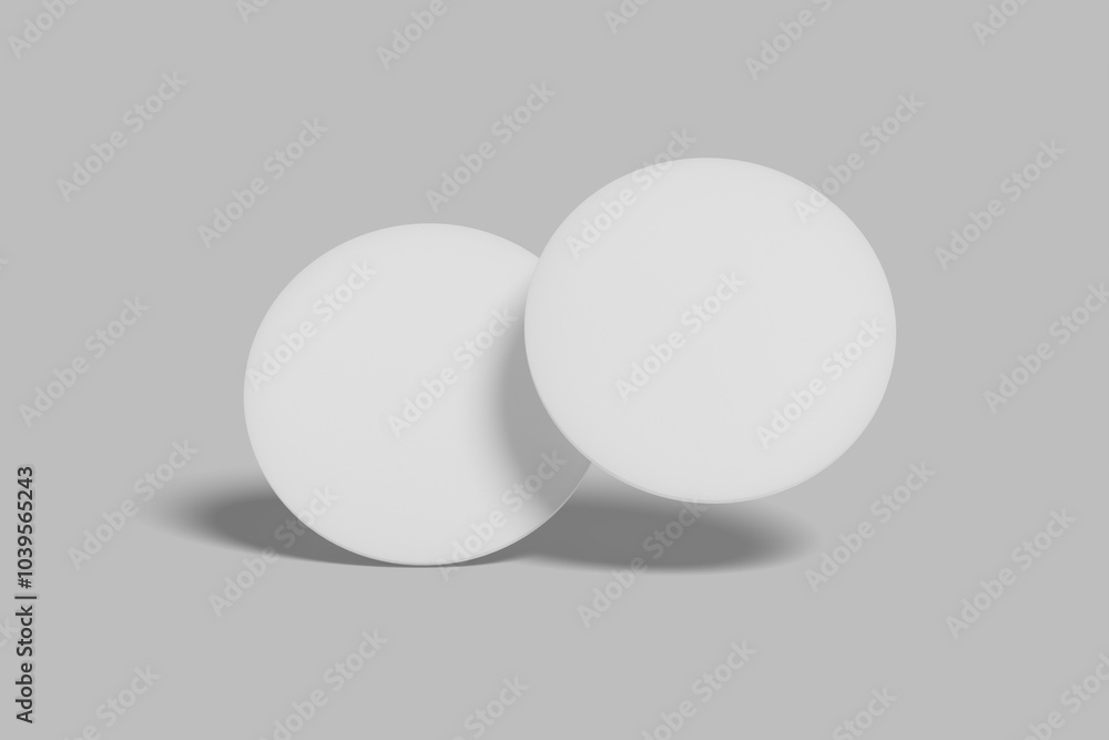 Paper Coaster Blank Mockup Paper Coaster Blank Mockup